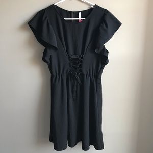 ❤️ NWT Xhilaration Lace Up Front Black Dress Sz S.